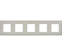 Рамка 5-местная IEK SKANDY SK-F05B бежевый SK-M52-K10