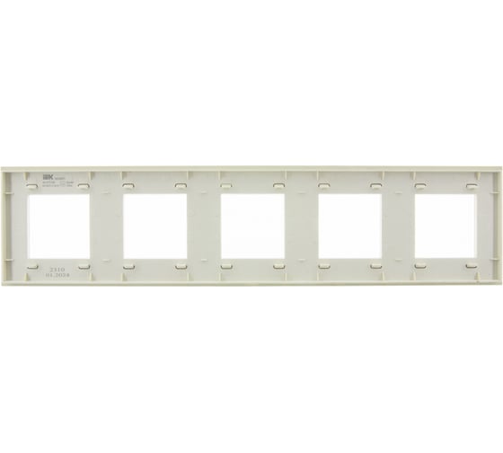 Рамка 5-местная IEK SKANDY SK-F25B стекло, бежевый SK-M52-G-K10