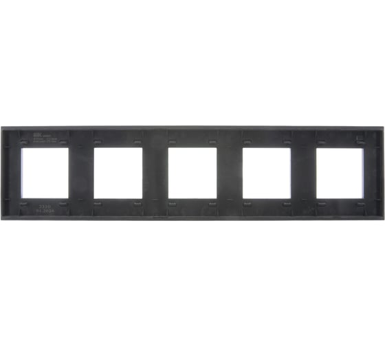 Рамка 5-местная IEK SKANDY SK-F25G стекло, графит SK-M52-G-K53