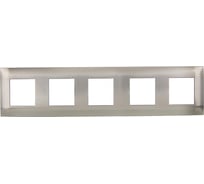 Рамка 5-местная IEK SKANDY SK-F35N металл, никель SK-M52-M-K50