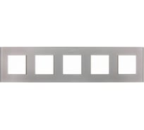 Рамка 5-местная IEK SKANDY SK-F25Sh стекло, шампань SK-M52-G-K37