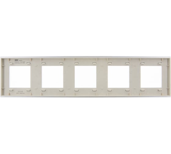 Рамка 5-местная IEK SKANDY SK-F35S металл, серебро SK-M52-M-K23