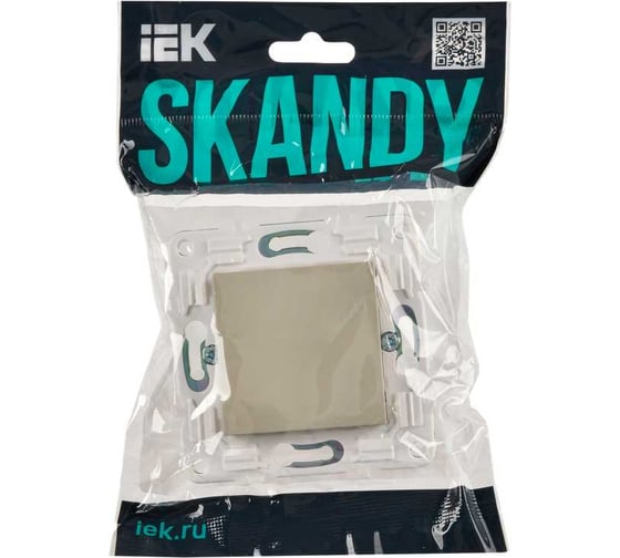 Заглушка с суппортом IEK SKANDY SK-C01B бежевый SK-PL10-K10