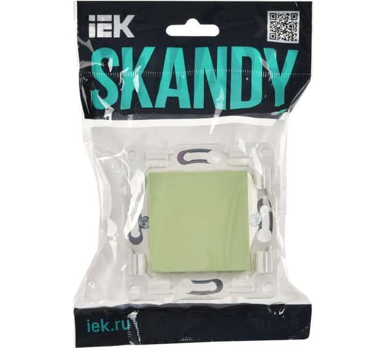 Заглушка с суппортом IEK SKANDY SK-C01M мятный SK-PL10-K06