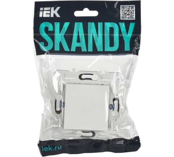 Заглушка с суппортом IEK SKANDY SK-C01W арк. белый SK-PL10-K01
