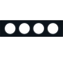 Рамка Legrand программа Celiane 4 поста, смальта, графит 069304