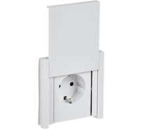 Розетка IEK FORTEPIANO с з/к/ш с крышкой в/к 16А IP44 FP221 белый FP-R16-16-44-K01