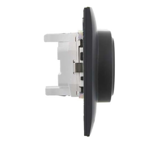 Розетка 2-я IEK SKANDY с з/к/ш 16А в сборе SK-R07G графит SK-R24-16-K53-F