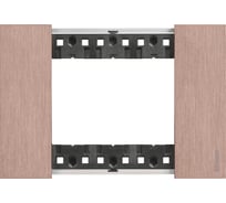Декоративная рамка Bticino LIVING NOW 3 модуля. Цвет "Медь" KA4803ZM