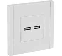 Розетка IEK FORTEPIANO USB A+A 3,1А FP249 белый FP-U21-D31-K01