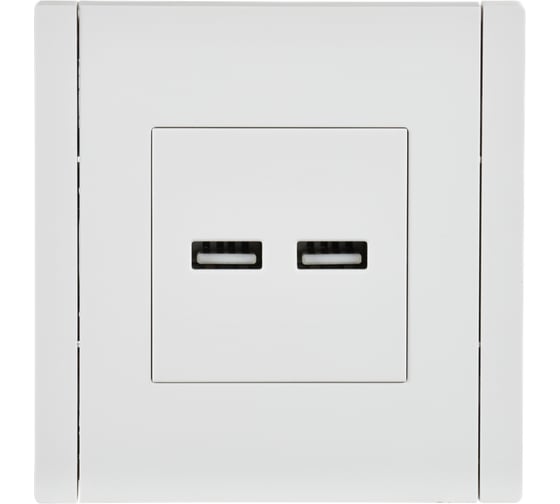Розетка IEK FORTEPIANO USB A+A 3,1А FP249 белый FP-U21-D31-K01