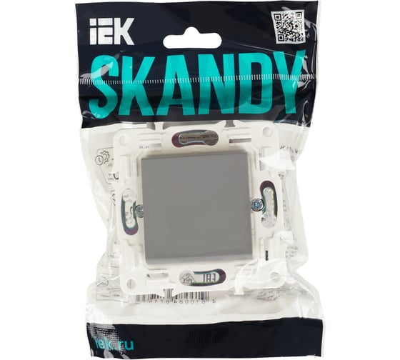 Выключатель IEK SKANDY 1-клавишный перекрестный 10А SK-V03Gr серый SK-V13-0-10-K03