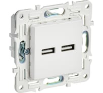 Розетка IEK SKANDY USB A+A 3,1А SK-R15W арктически белый SK-U21-D31-K01