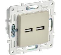 Розетка IEK SKANDY USB A+A 3,1А SK-R15B бежевый SK-U21-D31-K10