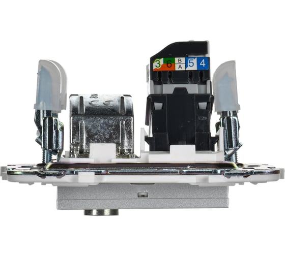 Розетка IEK SKANDY двойная TV+RJ45 кат.5E SK-A14M мятный SK-AK20-1-K06