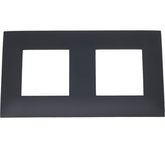 Рамка IEK SKANDY 2-местная SK-F02G графит SK-M22-K53