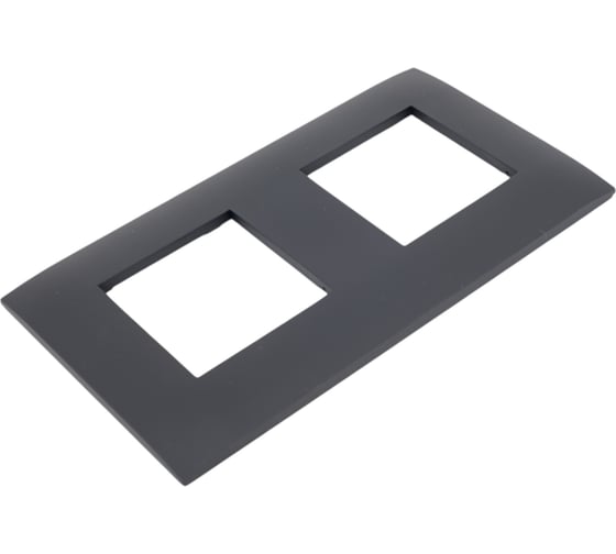 Рамка IEK SKANDY 2-местная SK-F02G графит SK-M22-K53