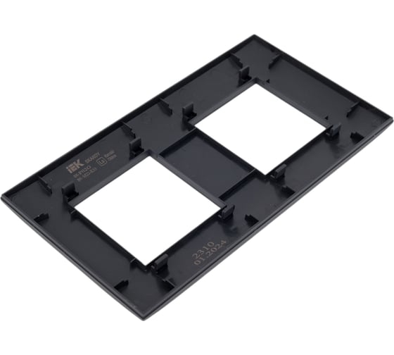 Рамка IEK SKANDY 2-местная SK-F02G графит SK-M22-K53