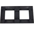 Рамка IEK SKANDY 2-местная SK-F02G графит SK-M22-K53 3