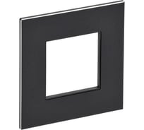 Рамка IEK SKANDY 1-местная SK-F31Bl металл черный SK-M12-M-K02