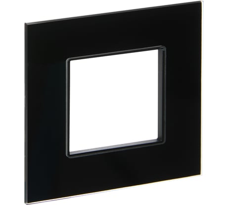 Рамка IEK SKANDY 1-местная SK-F21Bl стекло черный SK-M12-G-K02