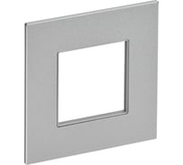 Рамка IEK SKANDY 1-местная SK-F31S металл серебристый SK-M12-M-K23