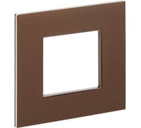 Рамка IEK SKANDY 1-местная SK-F31Br металл шоколад SK-M12-M-K30