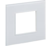 Рамка IEK SKANDY 1-местная SK-F21W стекло арктически белый SK-M12-G-K01
