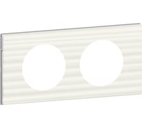 Рамка Legrand программа Celiane 2 поста, Corian, белый, рельеф 069012