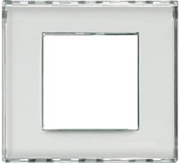 Рамка прямоугольная Bticino Livinglight 1 пост, цвет Kristall LND4802KR