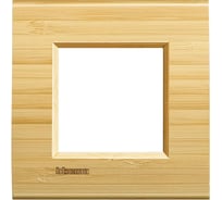 Рамка прямоугольная Bticino Livinglight 1 пост, цвет Бамбук LNA4802LBA