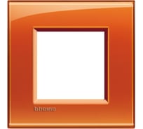 Рамка прямоугольная Bticino Livinglight 1 пост, цвет Оранжевый LNA4802OD