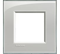 Рамка прямоугольная Bticino Livinglight 1 пост, цвет Серое небо LNA4802KG