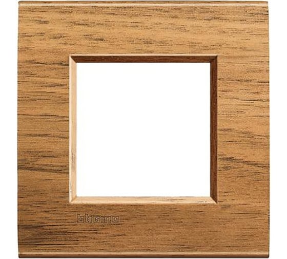 Рамка прямоугольная Bticino Livinglight 1 пост, цвет Европейский орех LNA4802LNC 1