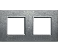 Рамка прямоугольная Bticino Livinglight 2 поста, цвет Исконный LNA4802M2NA