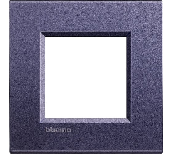 Рамка прямоугольная Bticino Livinglight 1 пост, цвет Синий шелк LNA4802CB 1