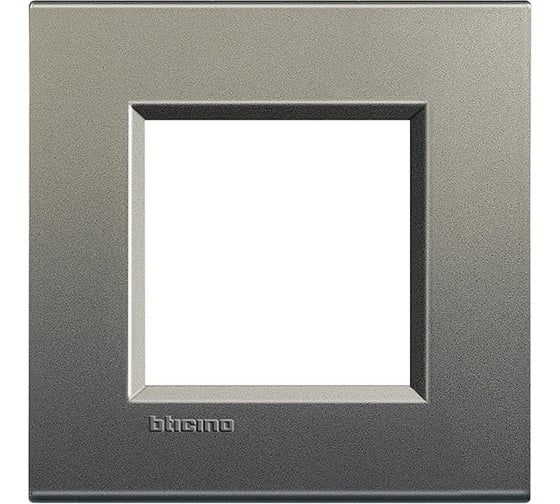Рамка прямоугольная Bticino Livinglight 1 пост, цвет Серый шелк LNA4802AE