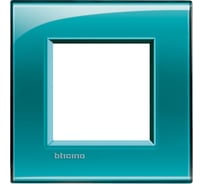 Рамка прямоугольная Bticino Livinglight 1 пост, цвет зелёный LNA4802VD