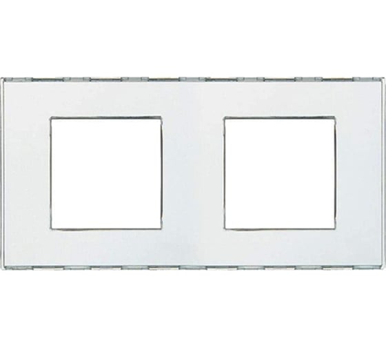 Рамка прямоугольная Bticino Livinglight 2 поста, цвет Kristall LND4802M2KR