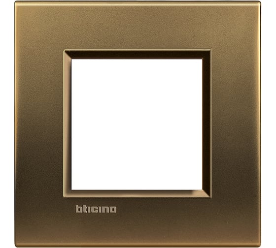 Рамка прямоугольная Bticino Livinglight 1 пост, цвет Бронза LNA4802BZ