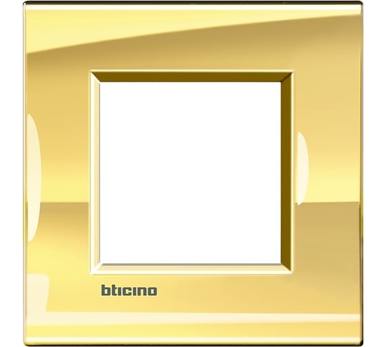 Рамка прямоугольная Bticino Livinglight 1 пост, цвет Золото LNA4802OA