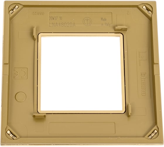 Рамка прямоугольная Bticino Livinglight 1 пост, цвет Золото LNA4802OA