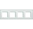 Рамка прямоугольная Bticino Livinglight 4 поста, цвет Морская вода LNA4802M4KA 1