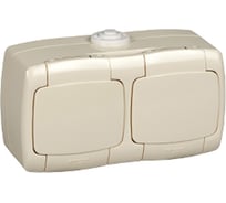 Розетка Systeme Electric РОНДО, IP44, открытой установки, слоновая кость RA16-227B-SI