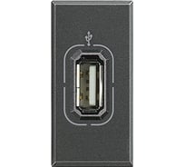 USB-Разъем Bticino Axolute цвет антрацит HS4285