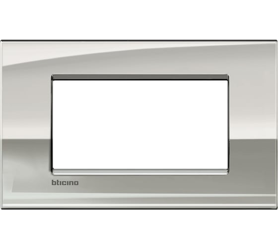 Рамка Bticino Livinglight AIR 4 модуля, цвет Паладий LNC4804PL 1