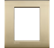 Рамка Bticino Livinglight AIR 3+3 модуля, цвет Матовое золото LNC4826OF