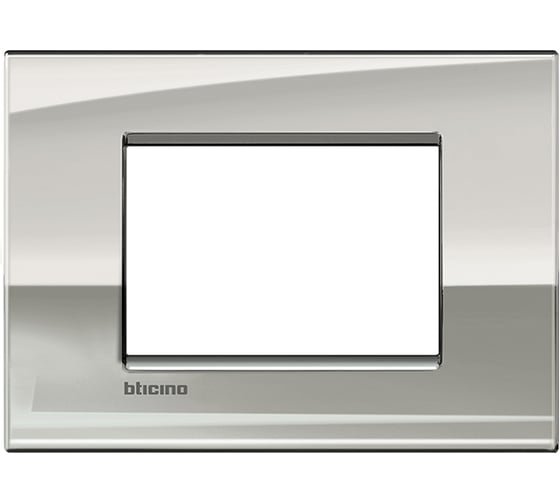 Рамка Bticino Livinglight AIR 3 модуля, цвет Паладий LNC4803PL