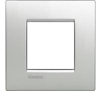 Рамка Bticino Livinglight AIR 1 пост Алюминий LNC4802TE