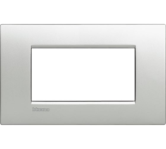 Рамка Bticino Livinglight AIR 4 модуля Алюминий LNC4804TE 1